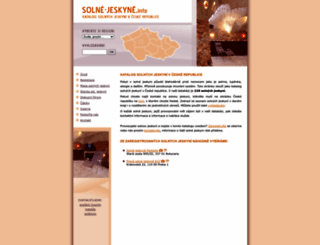 solne-jeskyne.info screenshot