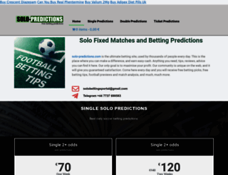 solo-predictions.com screenshot