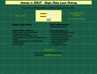 sololunch.com screenshot