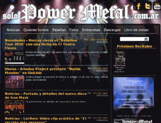 solopowermetal.com.ar screenshot