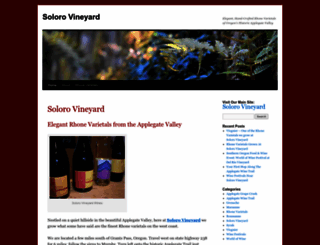 solorovineyard.wordpress.com screenshot
