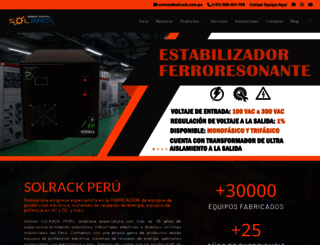 solrack.com.pe screenshot