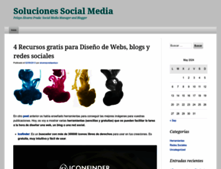 solucionessocialmedia.wordpress.com screenshot
