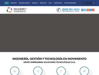 solucionestecnologicas.in screenshot