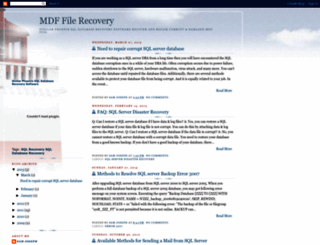 solution-mdf-file-corruption.blogspot.com screenshot