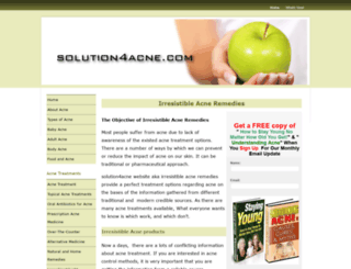 solution4acne.com screenshot