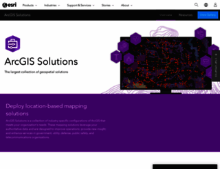 solutions.arcgis.com screenshot