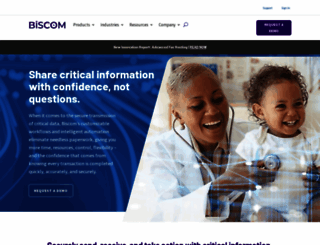 solutions.biscom.com screenshot