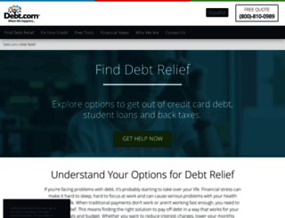 solutions.debt.com screenshot