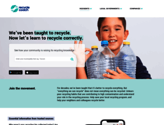 solutions.recyclecoach.com screenshot
