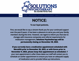 solutionspsychotherapy.net screenshot