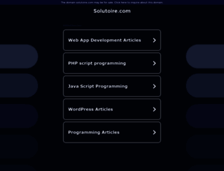 solutoire.com screenshot