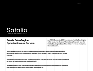 solve.satalia.com screenshot