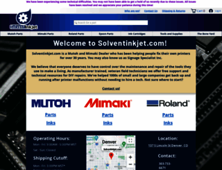 solventinkjet.com screenshot