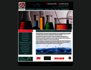 solvents.net.au screenshot