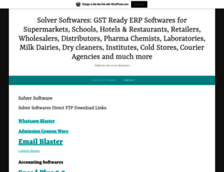 solversoftware.wordpress.com screenshot