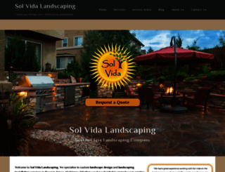 solvidalandscaping.com screenshot