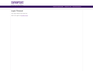 solvnet.synopsys.com screenshot