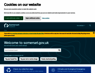somerset.gov.uk screenshot