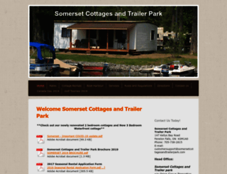 somersetcottagesandtrailerpark.com screenshot