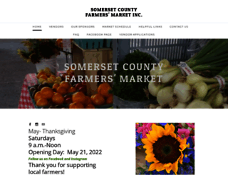 somersetcountyfarmersmarket.com screenshot