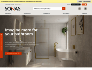 sonasbathrooms.com screenshot