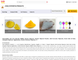 sonasyntheticsproducts.com screenshot