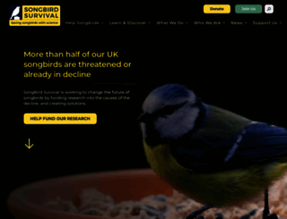 songbird-survival.org.uk screenshot