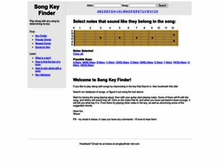 songkeyfinder.com screenshot