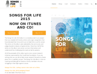 songsforlife.org screenshot