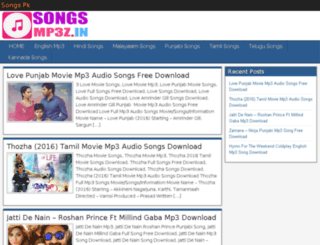 songsmp3z.in screenshot