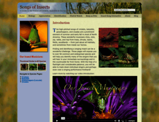 songsofinsects.com screenshot