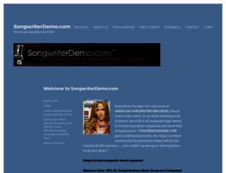songwriterdemo.com screenshot