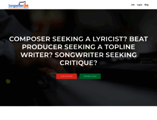 songwriterlink.com screenshot