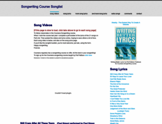 songwritingcourse.weebly.com screenshot