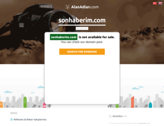 sonhaberim.com screenshot