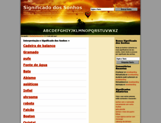 sonharsonhos.online screenshot