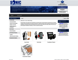 sonic-comms-shop.com screenshot