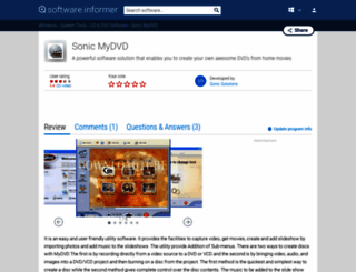 sonic-mydvd.informer.com screenshot