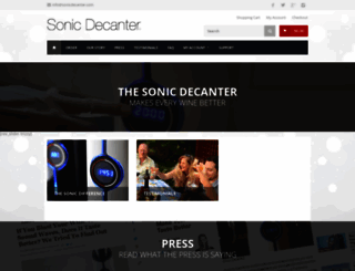sonicdecanter.com screenshot