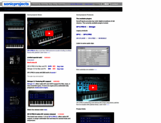 sonicprojects.ch screenshot