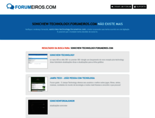 sonicview-technology.forumeiros.com screenshot