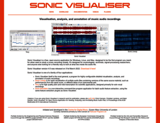 sonicvisualiser.com screenshot