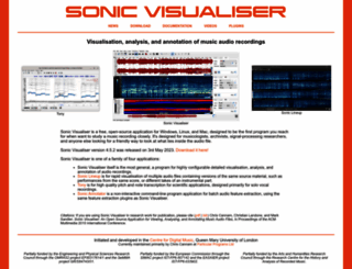 sonicvisualiser.org screenshot