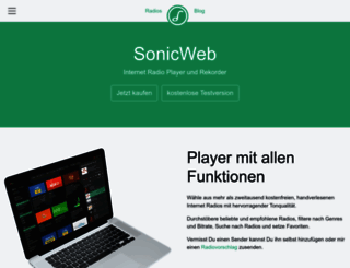 sonicweb-radio.de screenshot