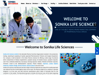 sonikalifesciences.com screenshot