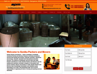 sonikapackersandmovers.com screenshot
