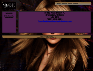 soniquehairdesign.com screenshot
