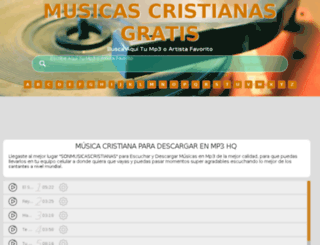 sonmusicascristianas.com screenshot