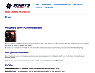 sonnysautomotive.com screenshot